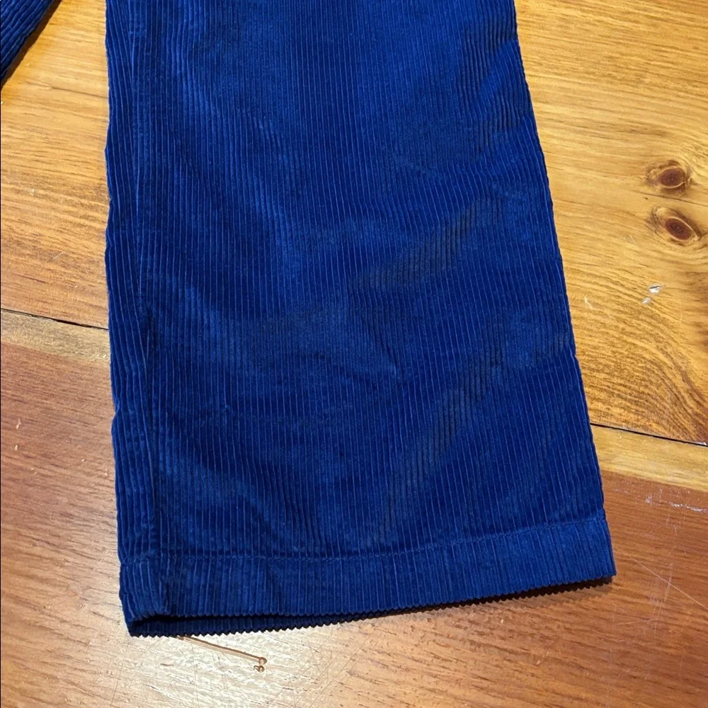 New! CREWCUTS 14 Blue Waled Corduroy Wide Leg Pants
